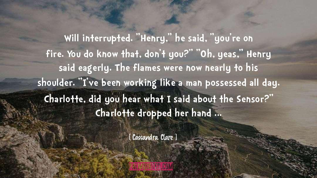 On Fire quotes by Cassandra Clare