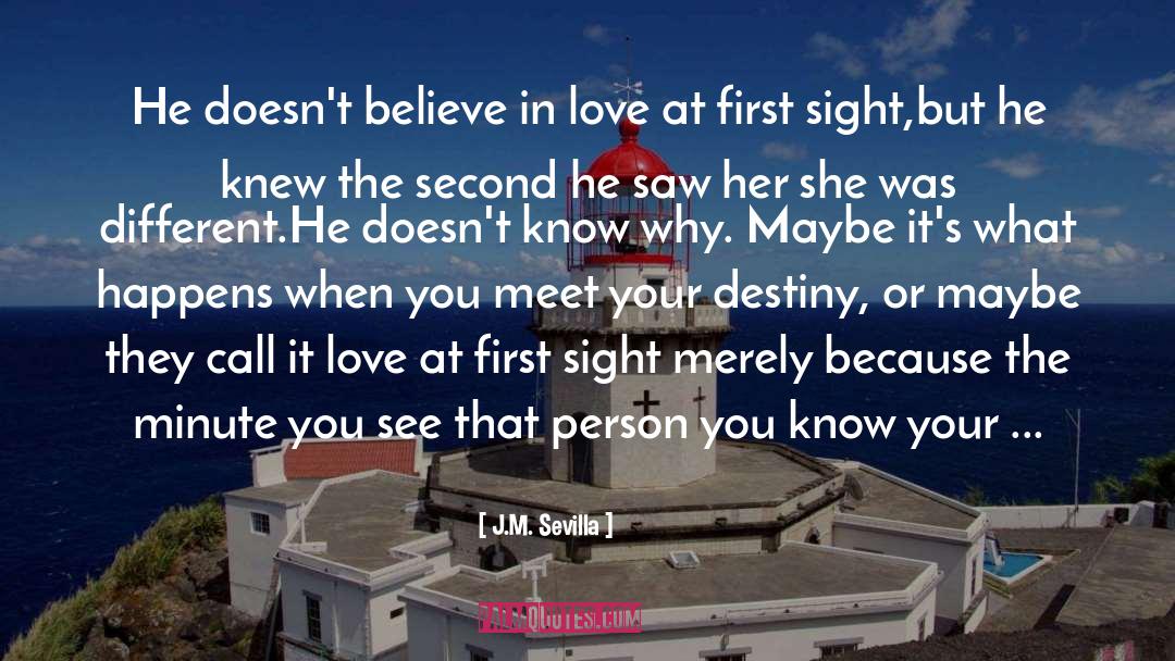 On First Sight Second Thoughts quotes by J.M. Sevilla