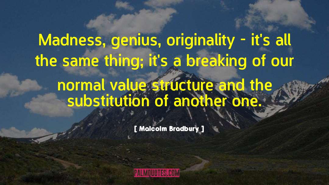 On Genius quotes by Malcolm Bradbury