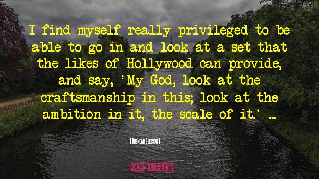 On Hollywood quotes by Brendan Gleeson