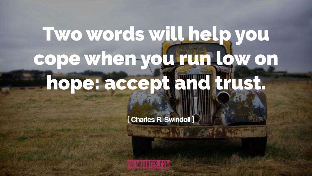 On Hope quotes by Charles R. Swindoll