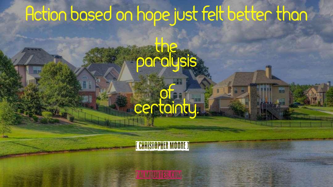On Hope quotes by Christopher Moore
