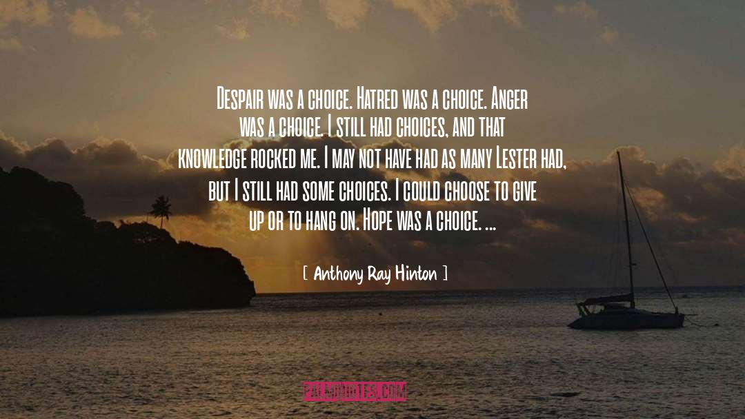 On Hope quotes by Anthony Ray Hinton