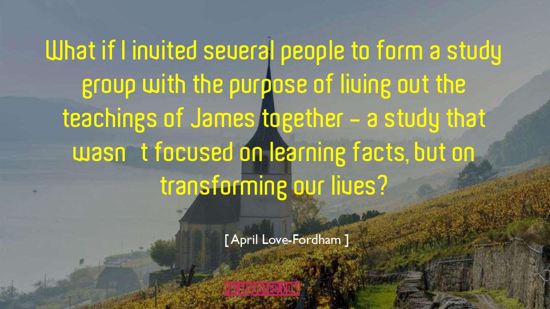 On Learning quotes by April Love-Fordham