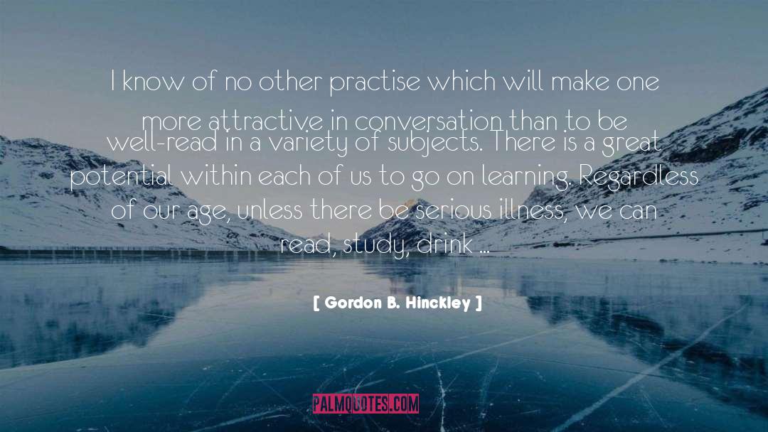 On Learning quotes by Gordon B. Hinckley