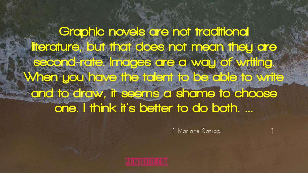 On Literature quotes by Marjane Satrapi