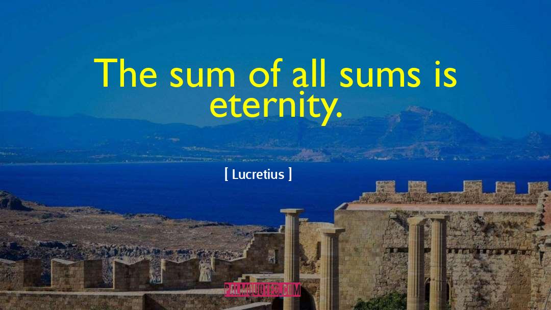 On Lucretius quotes by Lucretius