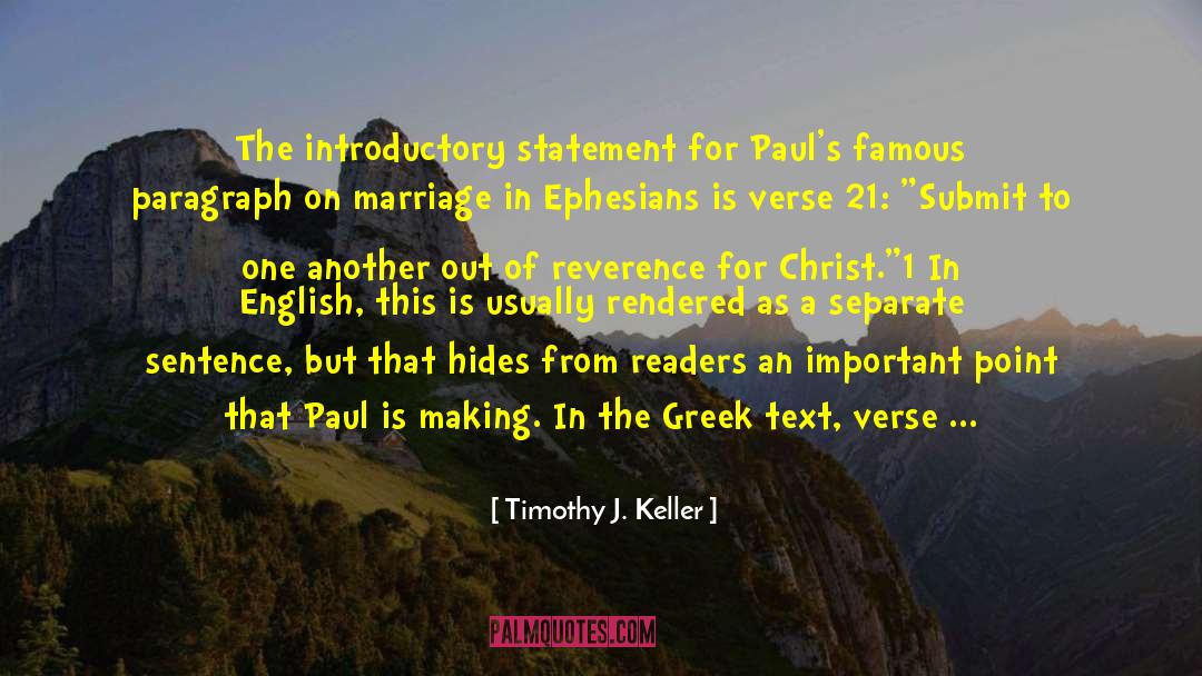 On Marriage quotes by Timothy J. Keller