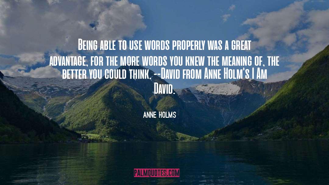 On Meaning quotes by Anne Holms