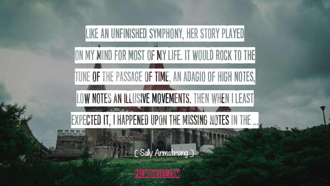 On Missing Them quotes by Sally Armstrong