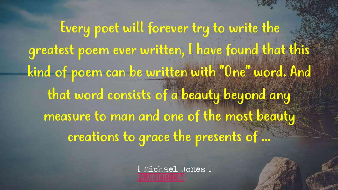 On Poetry quotes by Michael Jones