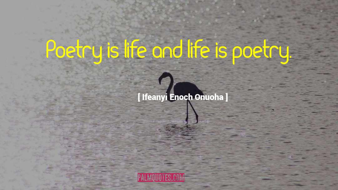 On Poetry quotes by Ifeanyi Enoch Onuoha