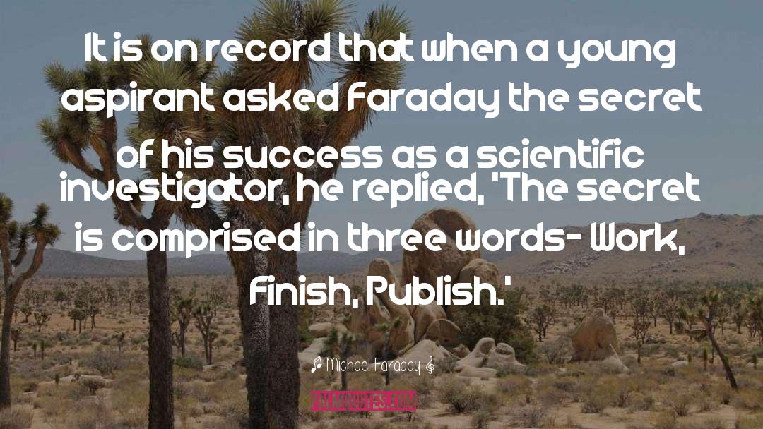 On Record quotes by Michael Faraday