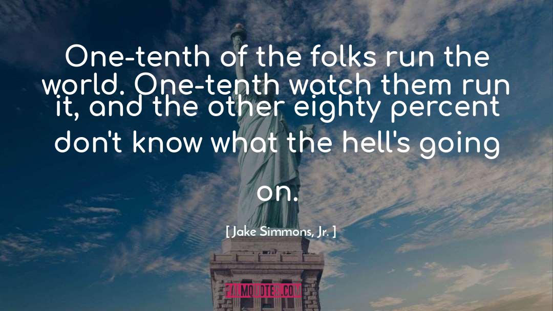 On Running quotes by Jake Simmons, Jr.