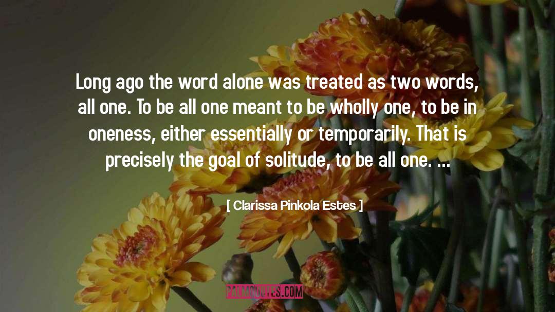 On Solitude quotes by Clarissa Pinkola Estes