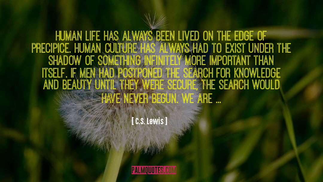On The Edge quotes by C.S. Lewis