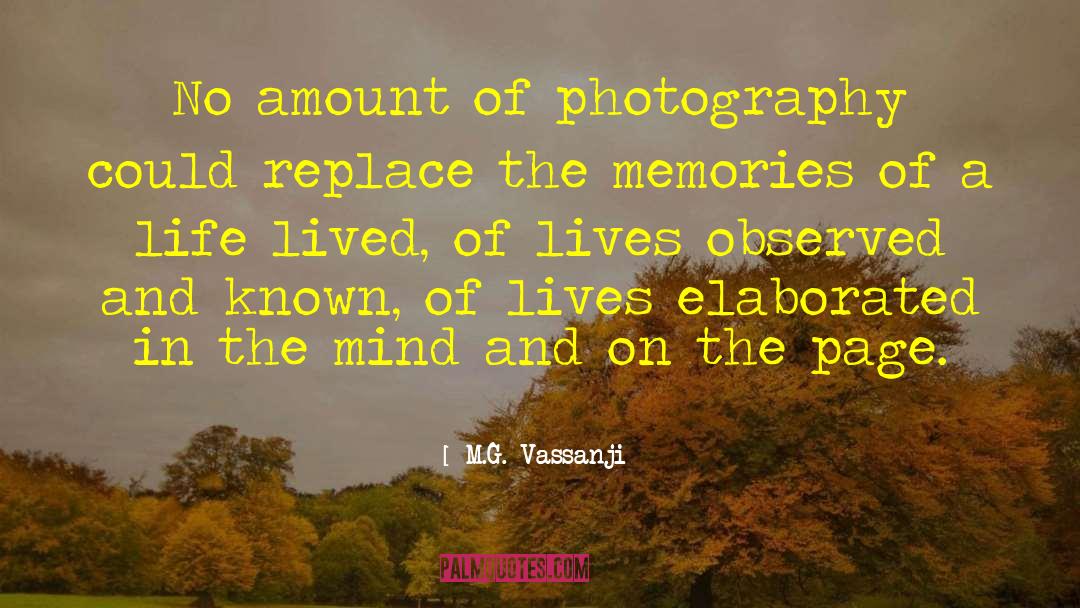 On The Page quotes by M.G. Vassanji