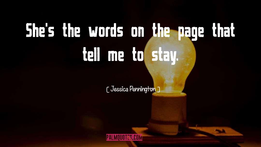 On The Page quotes by Jessica Pennington