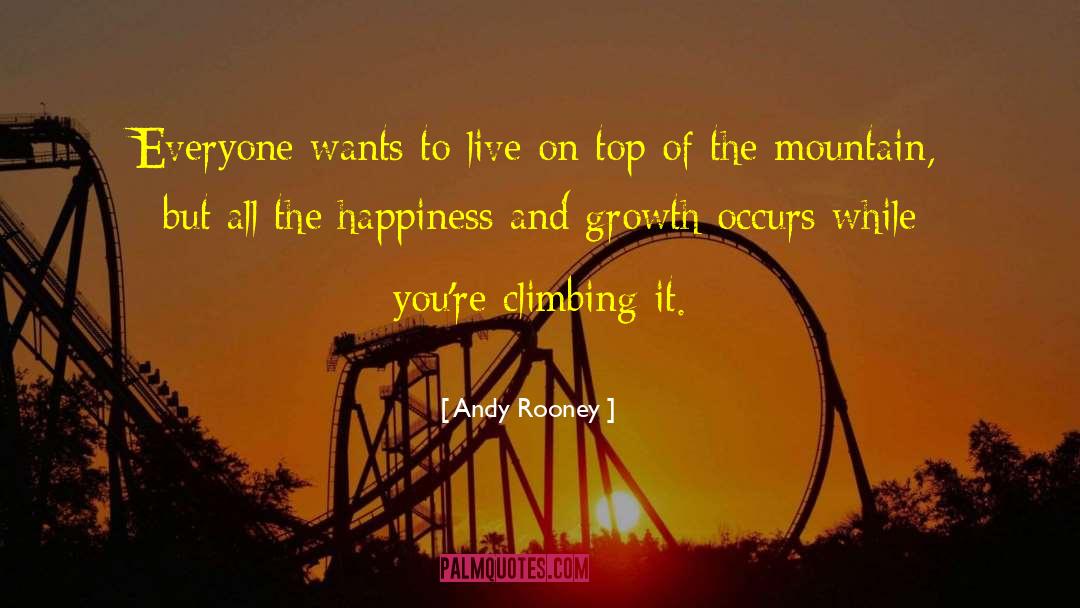 On The Top Of The Mountain quotes by Andy Rooney