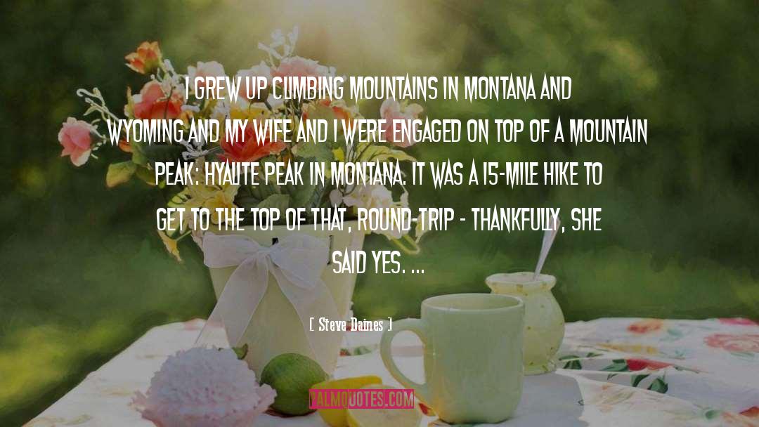 On The Top Of The Mountain quotes by Steve Daines