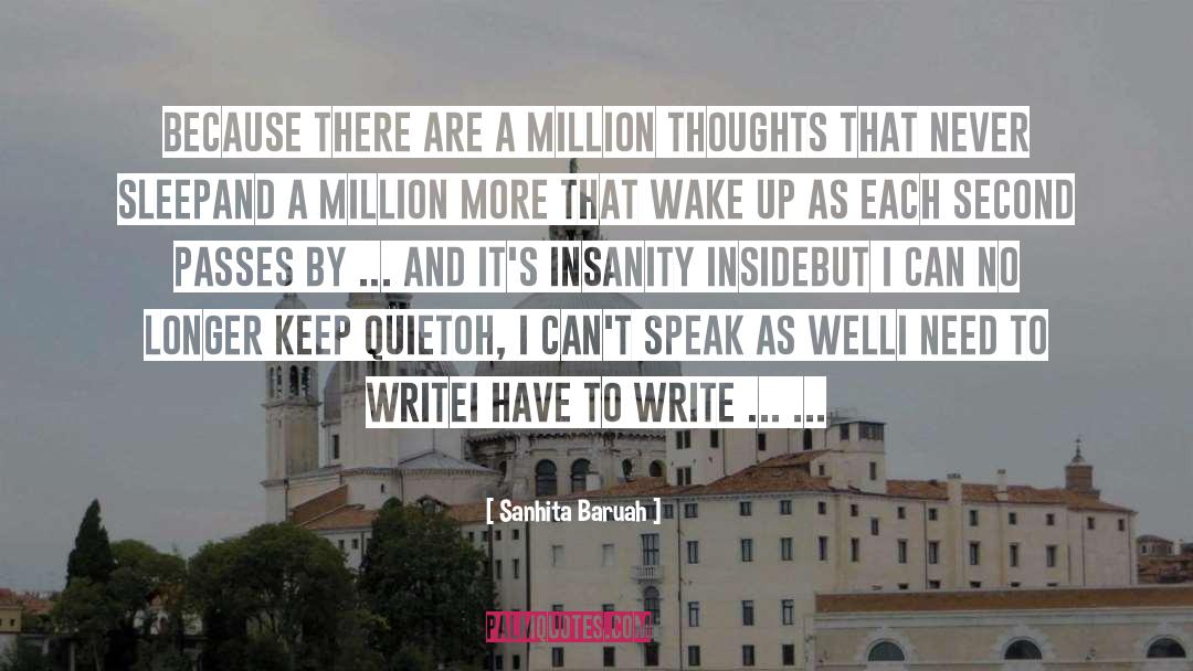 On Writing quotes by Sanhita Baruah