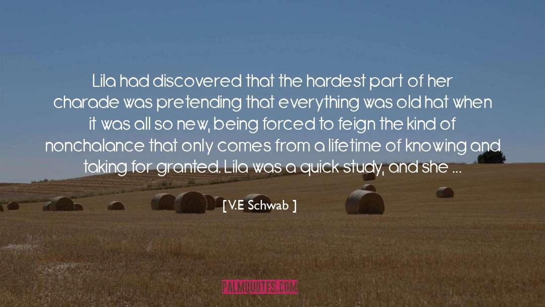 Once In A Lifetime Experiences quotes by V.E Schwab