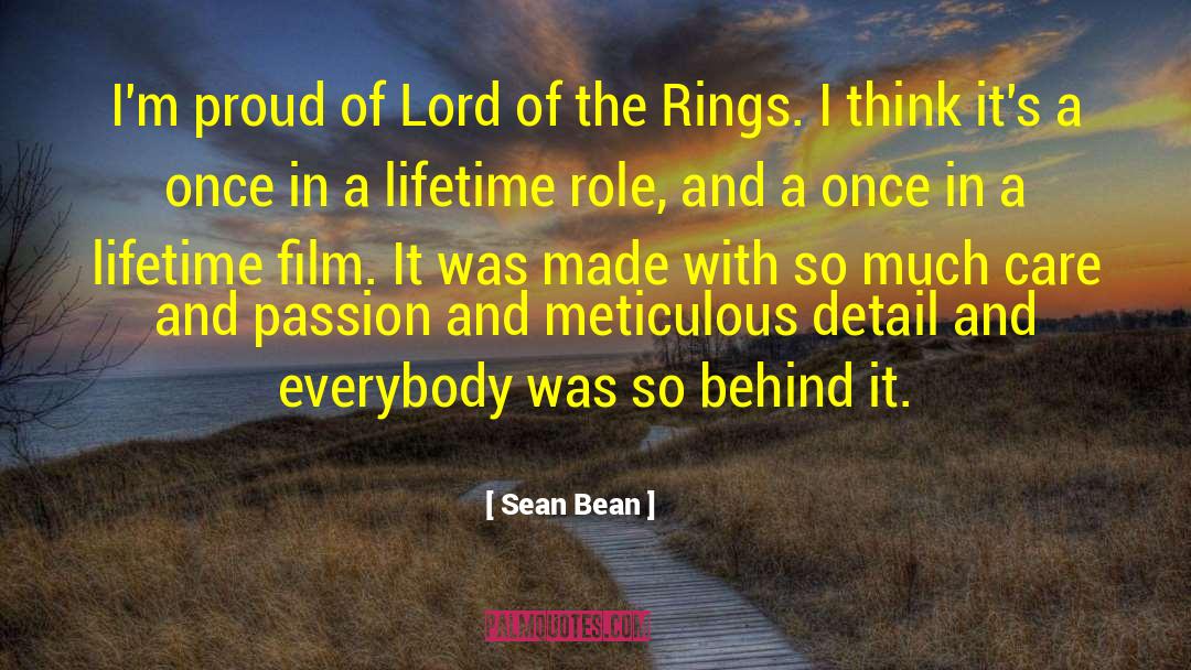 Once In A Lifetime Experiences quotes by Sean Bean