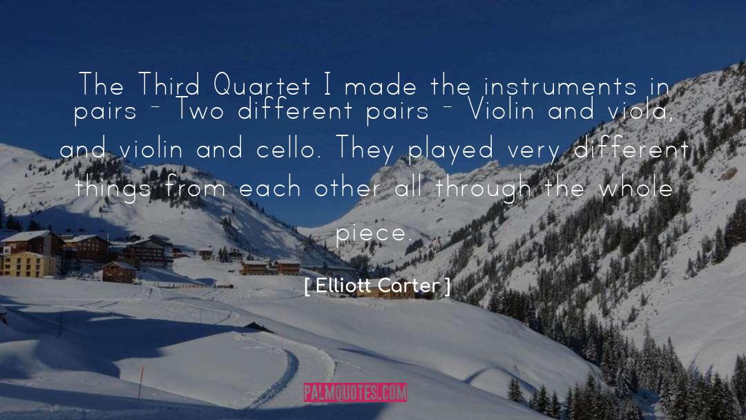 Ondine Quartet quotes by Elliott Carter