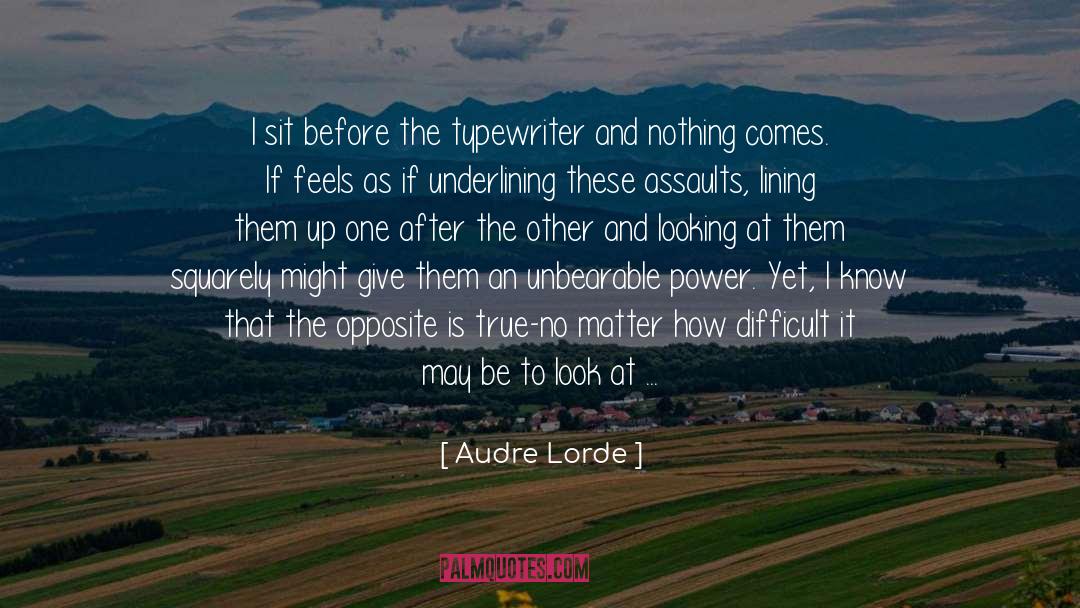One After The Other quotes by Audre Lorde