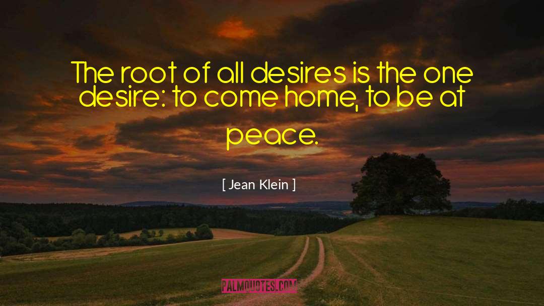 One Desire quotes by Jean Klein