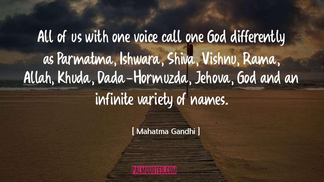 One God quotes by Mahatma Gandhi