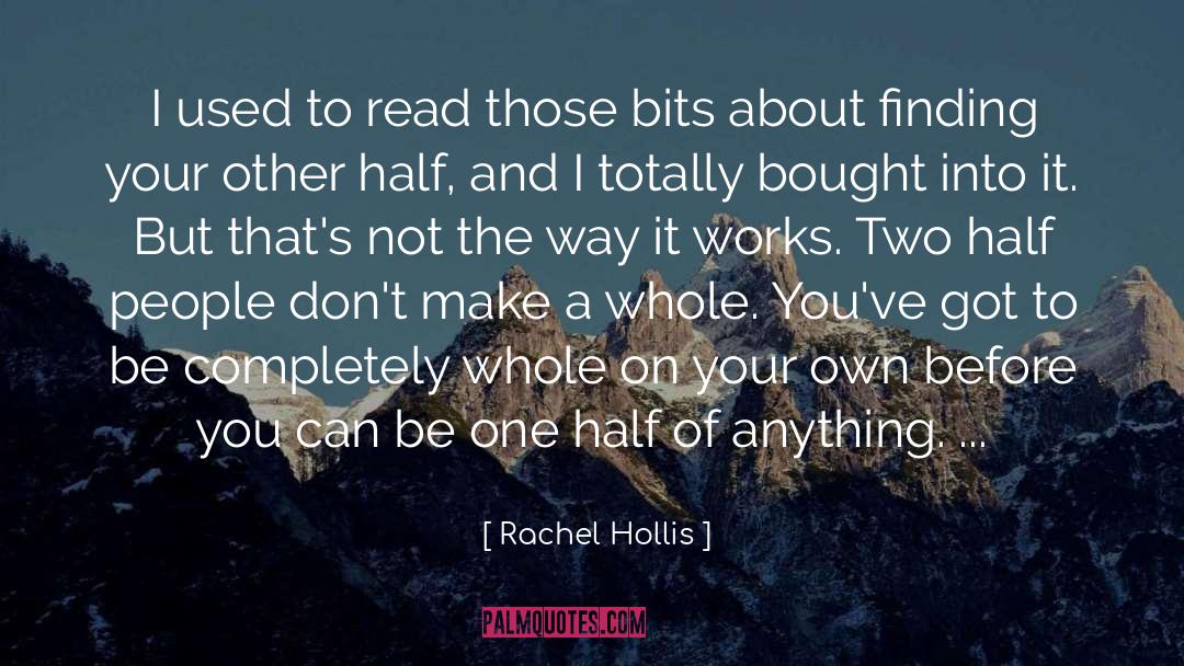 One Half quotes by Rachel Hollis