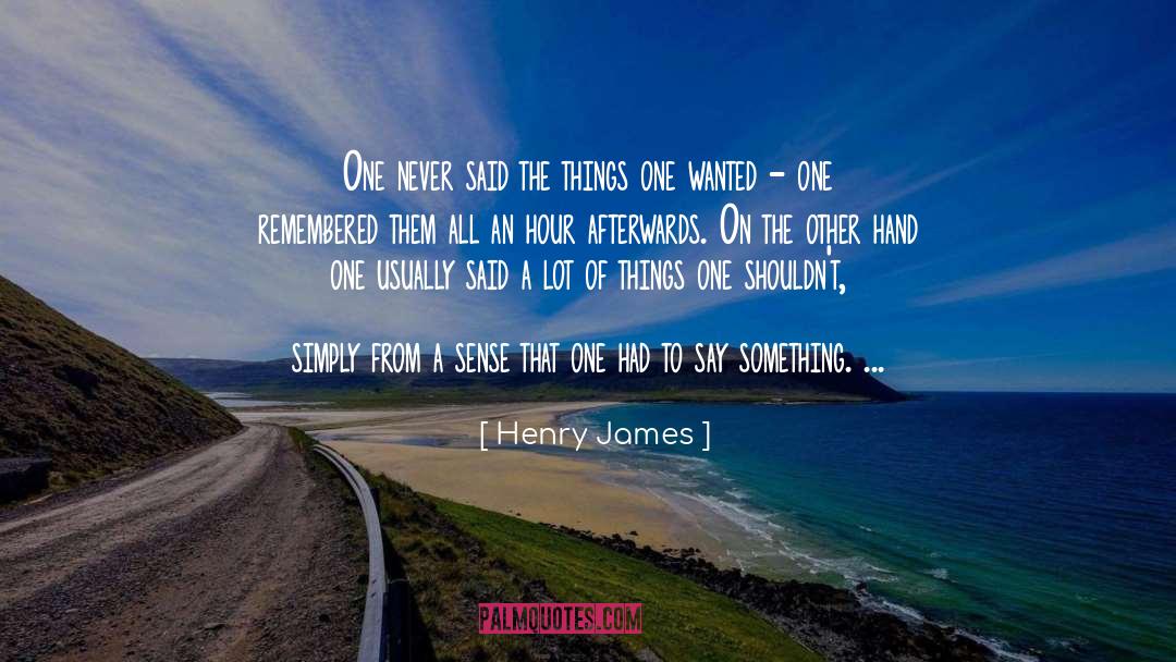 One Hour Of Television quotes by Henry James