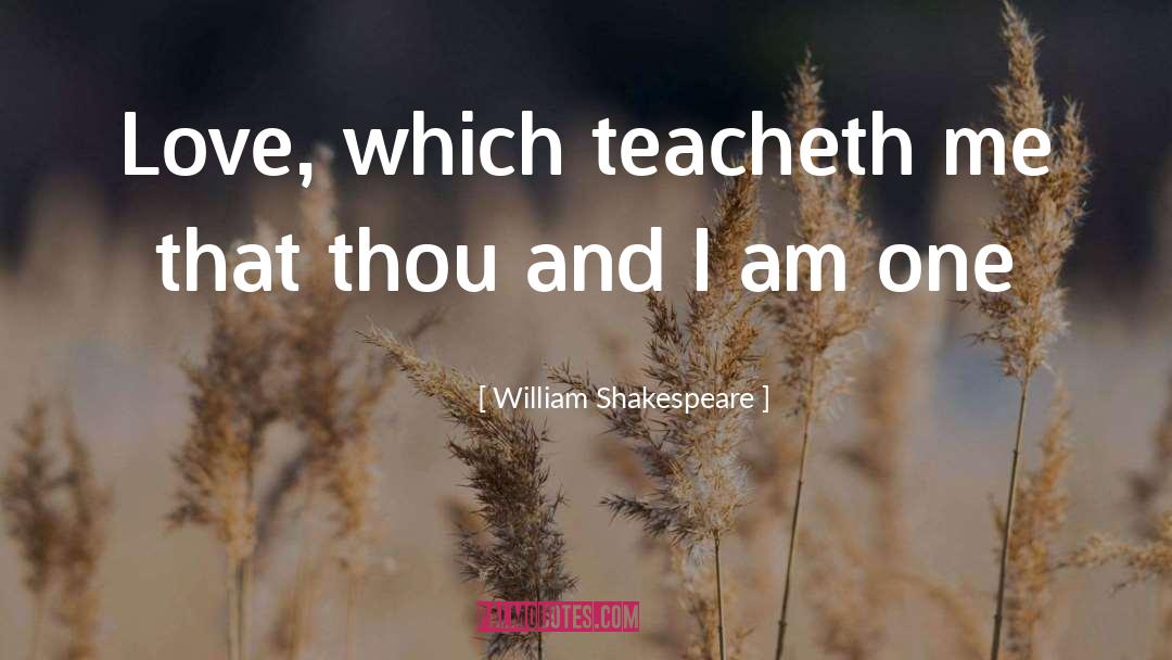 One Love quotes by William Shakespeare