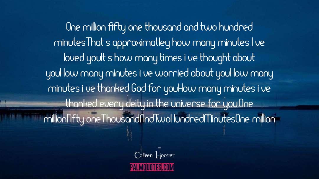 One Million quotes by Colleen Hoover