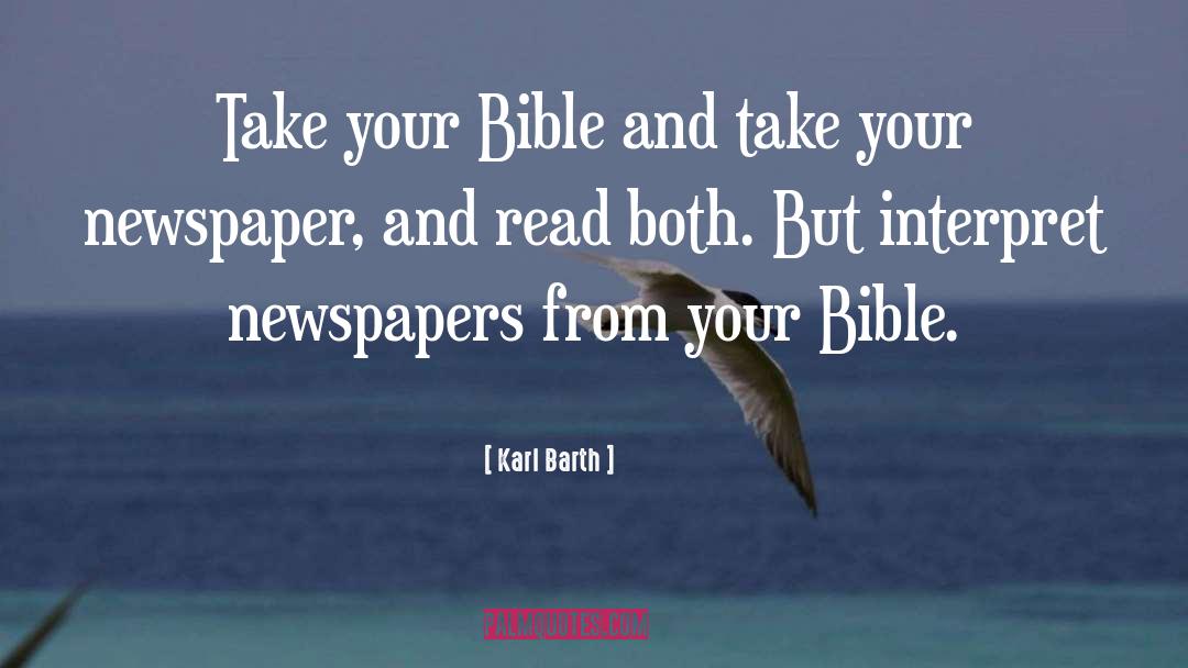 One Minute Bible quotes by Karl Barth