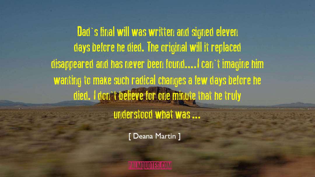 One Minute quotes by Deana Martin