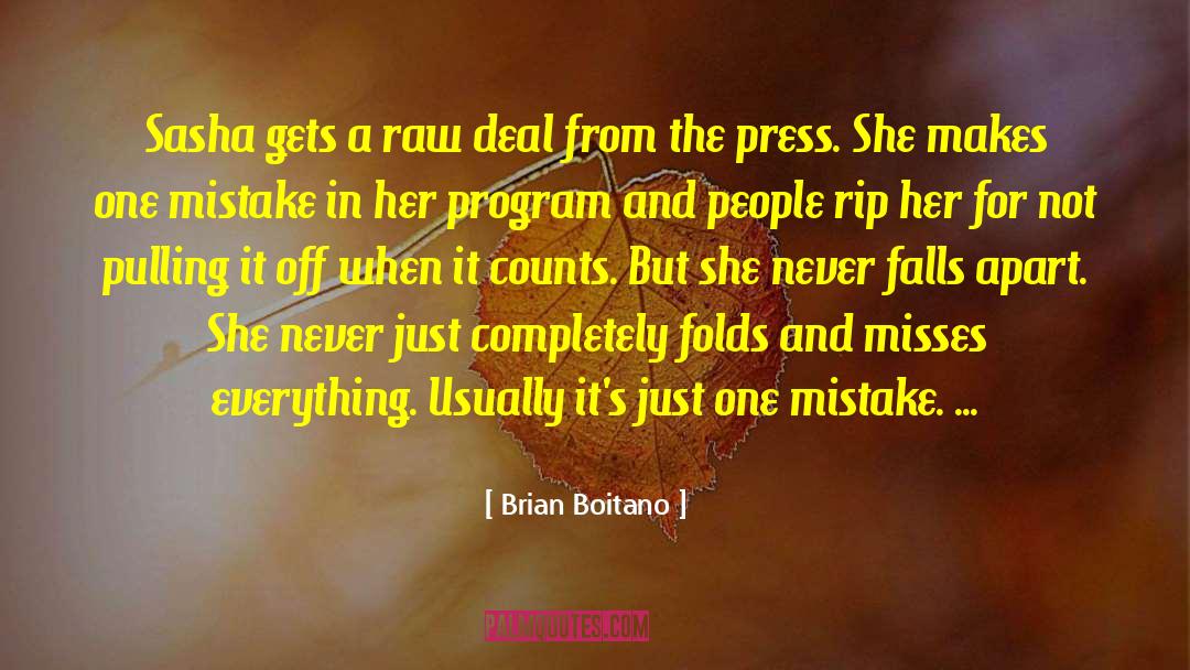 One Mistake quotes by Brian Boitano