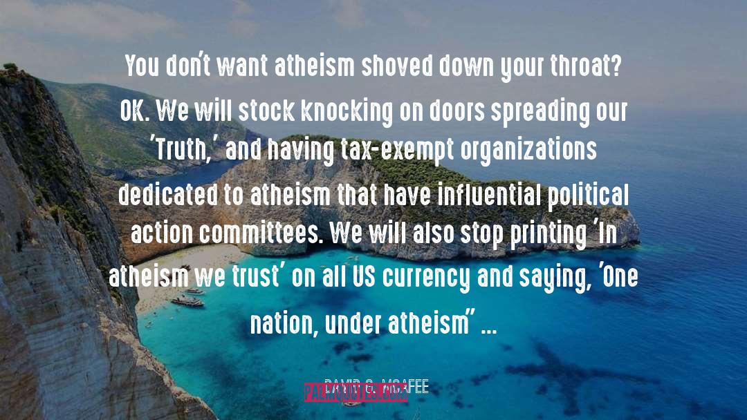 One Nation Under God quotes by David G. McAfee