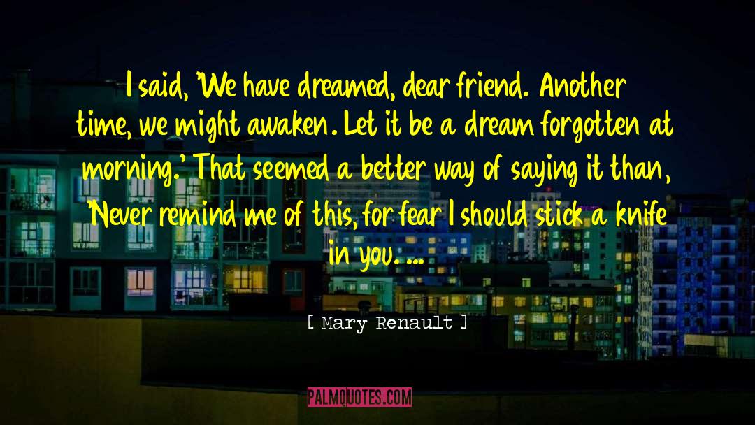 One Night Stand quotes by Mary Renault