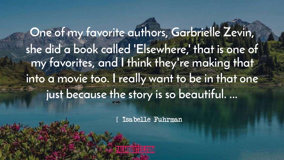 One Of My Favorites quotes by Isabelle Fuhrman