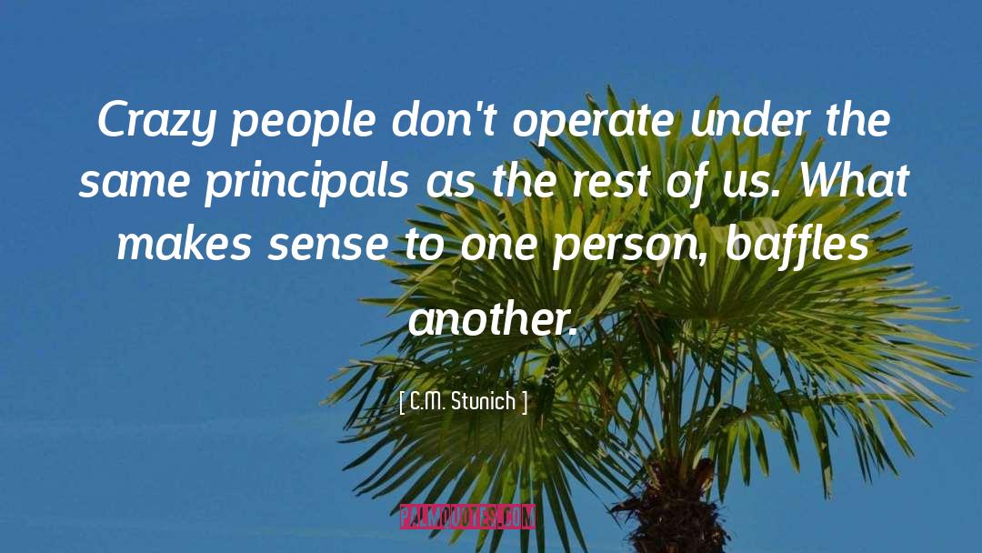 One Person quotes by C.M. Stunich
