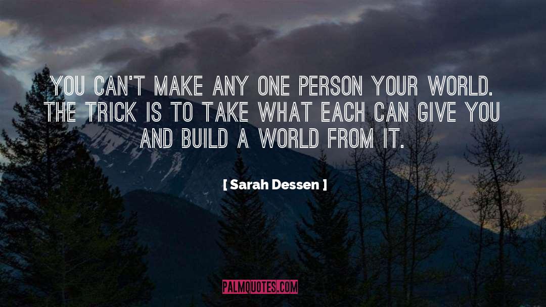 One Person quotes by Sarah Dessen