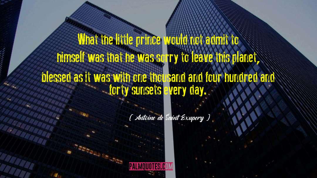 One Planet Earth quotes by Antoine De Saint Exupery