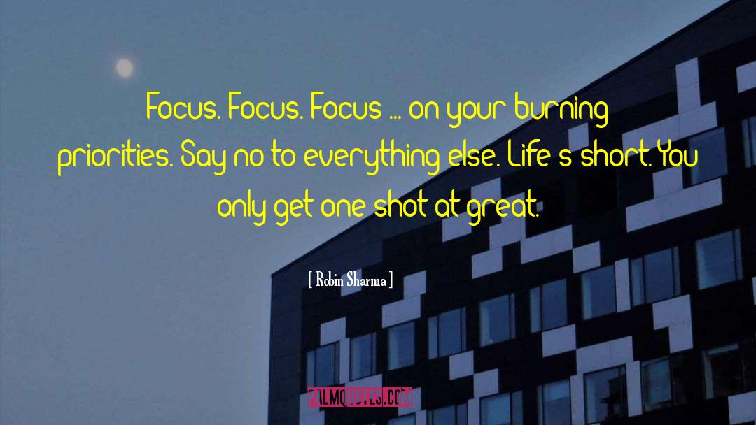 One Shot quotes by Robin Sharma