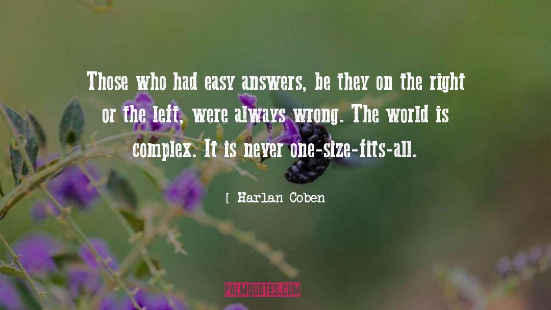 One Size Fits All quotes by Harlan Coben