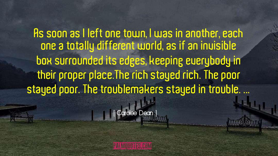 One Town quotes by Carolee Dean