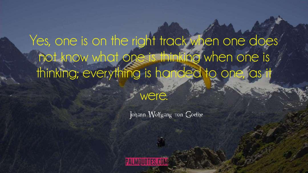 One Track Mind quotes by Johann Wolfgang Von Goethe