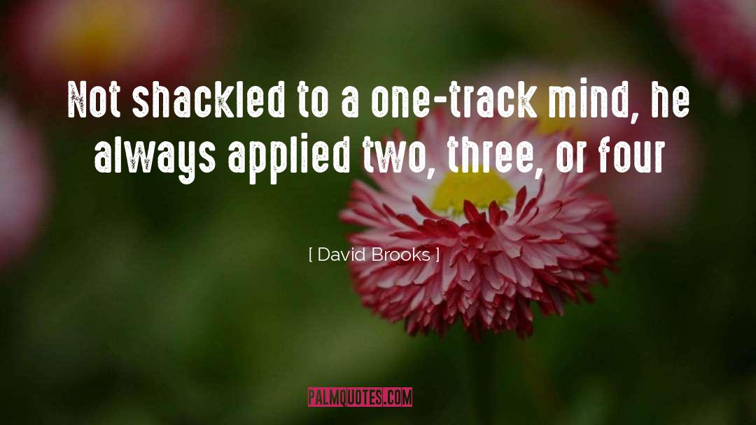 One Track Mind quotes by David Brooks