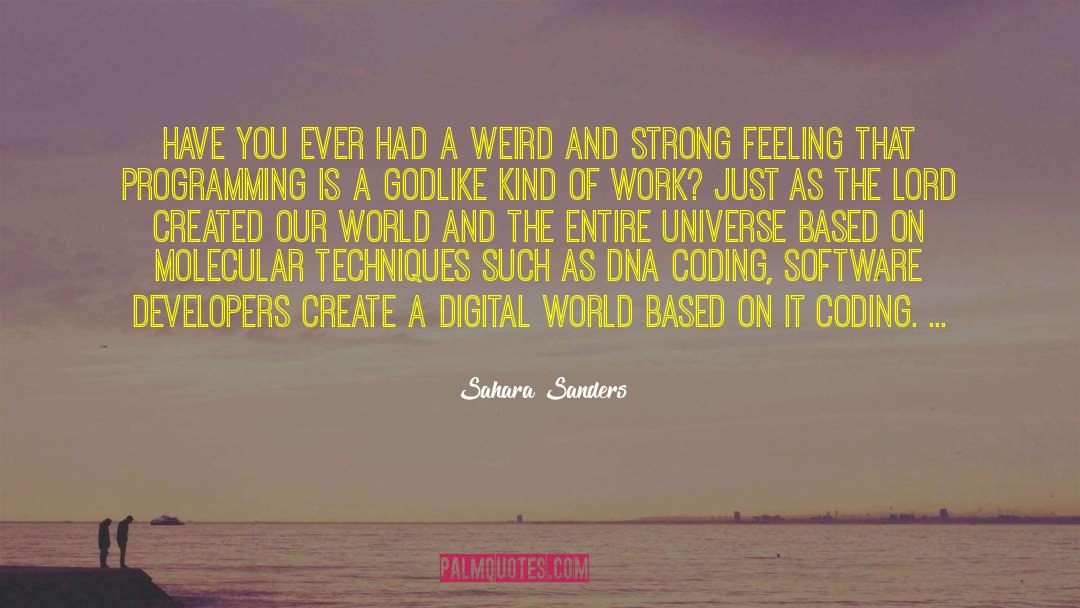 One Universe quotes by Sahara Sanders